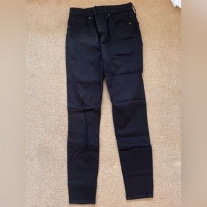 Madewell Black Curvy High- Rise Skinny Jean Size 28